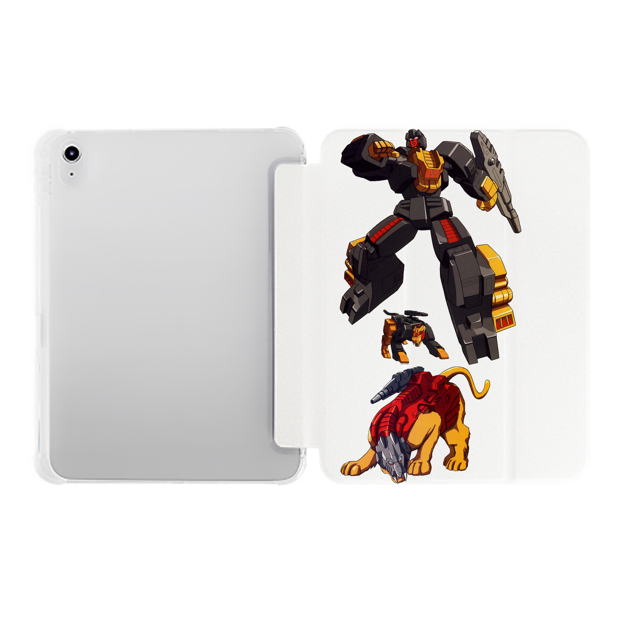 （画像用）  IPad ケース ペン収納付き 三つ折りスタンド PUレザー×シリコン 対応機種9.5/10.5/10.9インチ